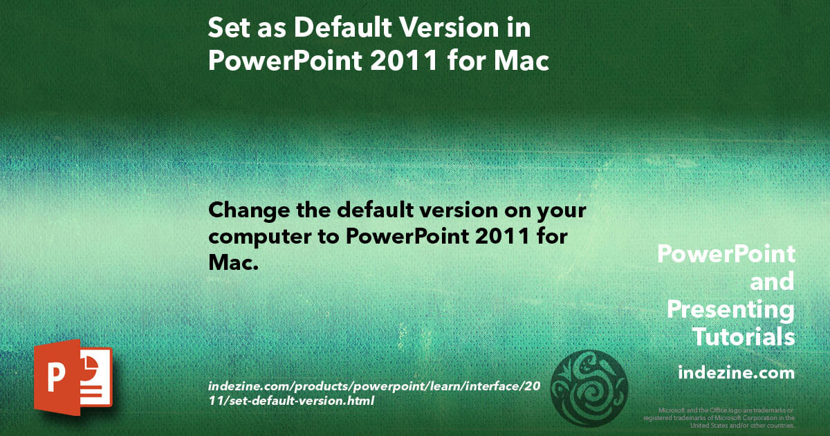 powerpoint 2011 is not optimized for you mac